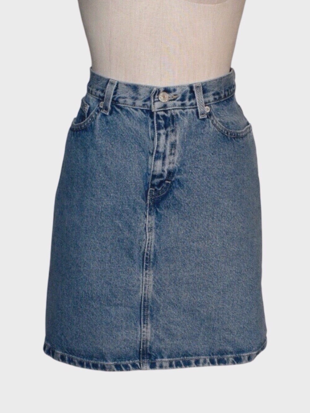 Tommy Hilfiger Jeans Vintage High Rise Denim Mini Skirt